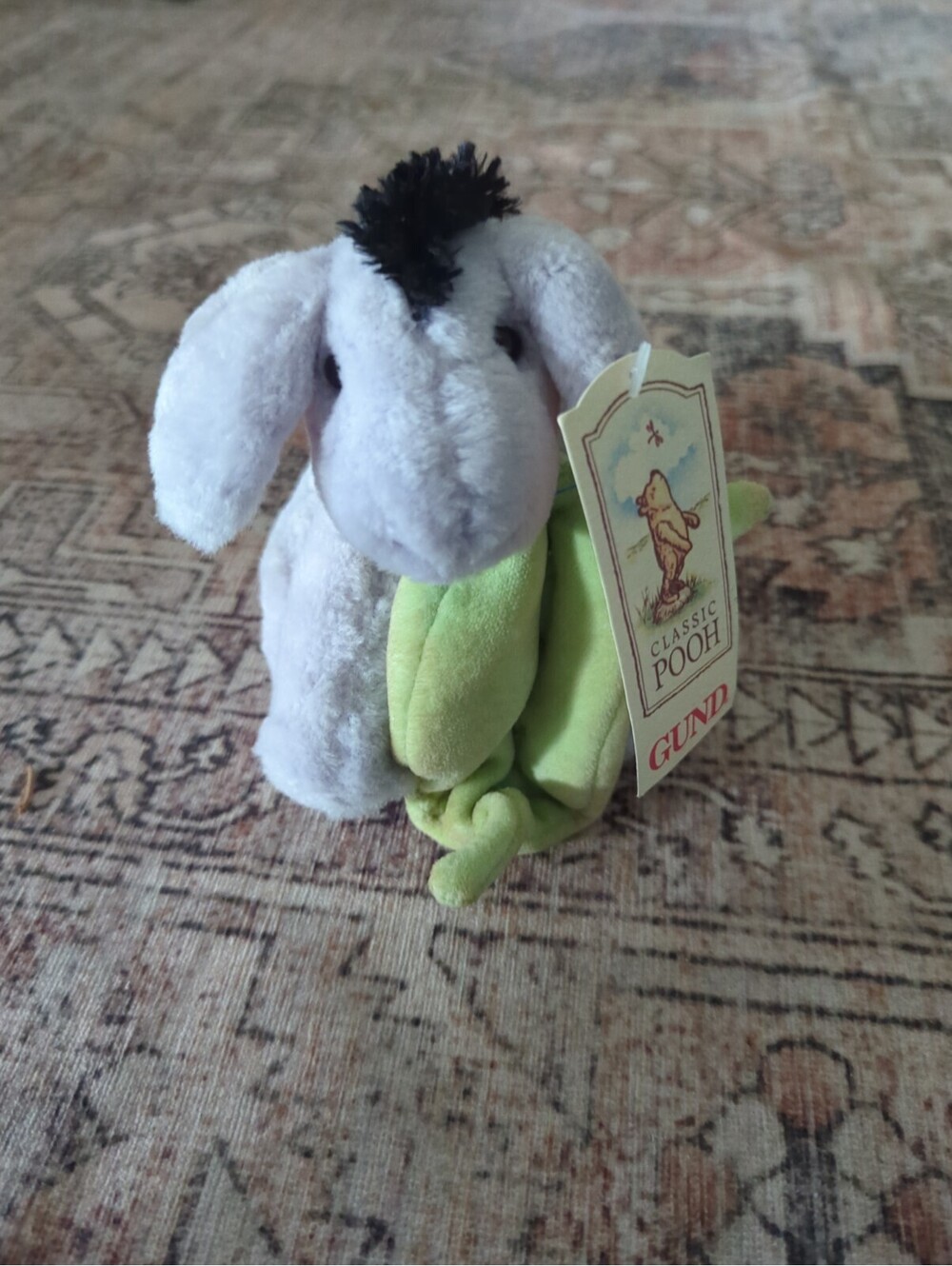 Vintage Classic Pooh Collection Eeyore Plush by Gund 12" Stuffed Animal Toy